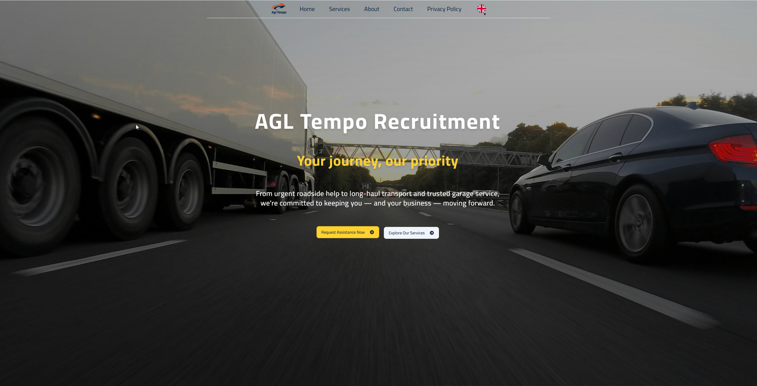 Screenshot of AGL Tempo Recruitment